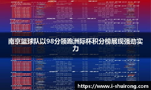 南京篮球队以98分领跑洲际杯积分榜展现强劲实力